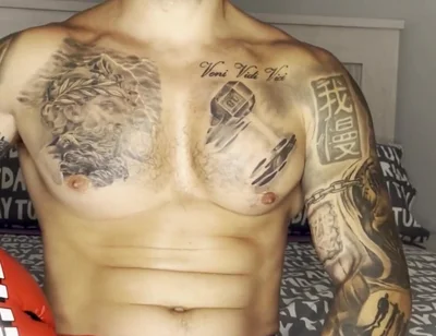 My Big Cock Cums with a Boxer Gloves