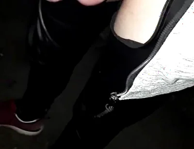 Winter Hike with a Piss-soaked Rubber on My Dick