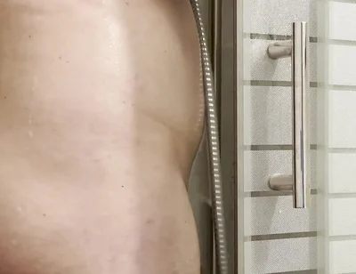 Candid Shower, Hard Dick + Cum