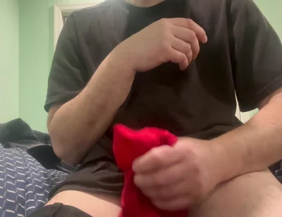 Stepdaddy Jerking off Into Stepdaughter Panties