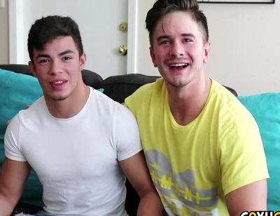 Julian Rodriguez And Zach Douglas - First Time Gay Sex