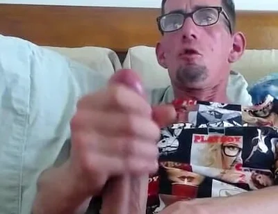 Masturbating