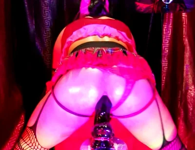 Twerking in a Miniskirt While Riding My Dildo 2