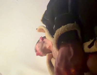 Camera Is Looking up at Me as I Jerk off Bust