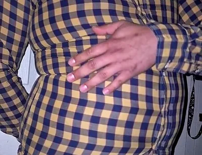 Popping My Button up on My Belly