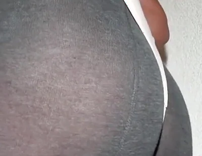 Nice Nylon Ass Posing and Spanking