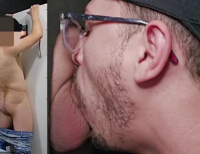 Hot Single Guy with a Thick Uncut Cock Came Without Underwear to Relieve Himself at My Gloryhole!