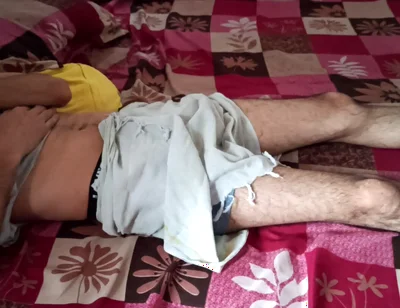 Wow First Time Touch My Stepbrother Big Cock in Midnight Lungi