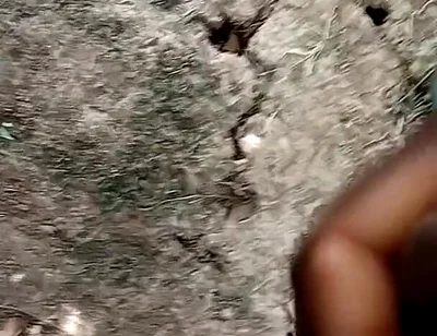 African Boy Masturbating Inside the Bush