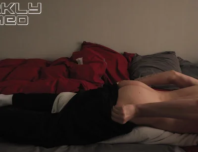 Morning Routine. Femboy Can't Help but Pillow Humping Imagining Your Tight Ass Filled with His Cum