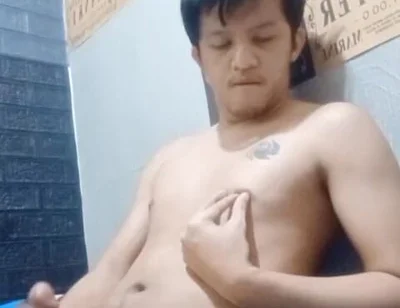 Filippino Young Dirty Twink Take His Own Cum