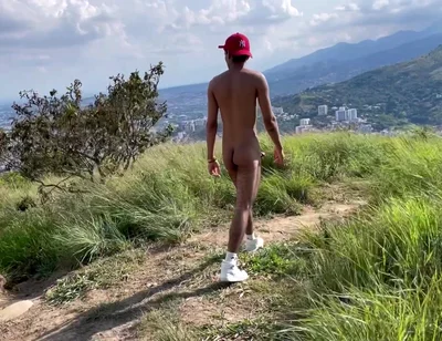 Exhibitionism in the Middle of the Mountain After Exercising