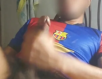 Masturbating a Big Cock