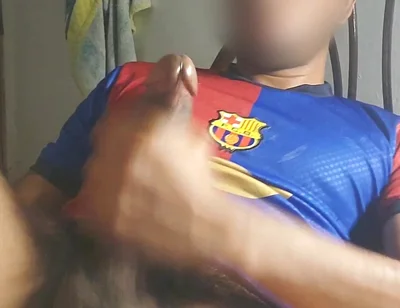 Masturbating a Big Cock