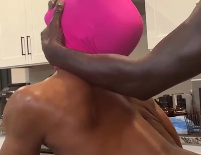 Huge Black Dick Fucks and Breeds Athletic Ass
