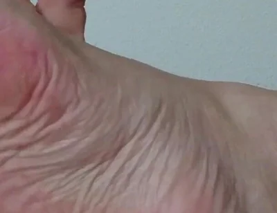 My Ugly Bare Feet in Bed