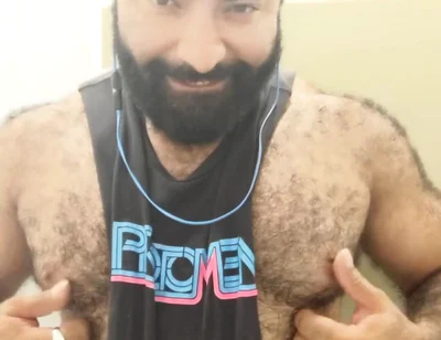 A Little Post Workout Nipple Play