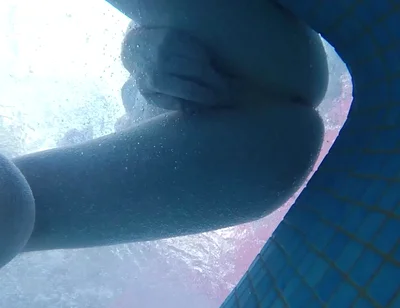 Amateur Pale Skin Redhead Guy with Hot Smooth Bum Caught Soft Playing (handjob, Footjob, Quick Blowjob, Ass Playing) Underwater