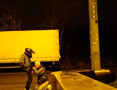 Biker german cruiser blow job