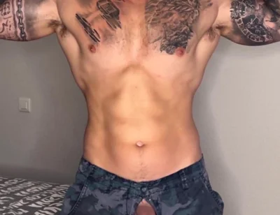 My Military Cock Cums with No Touch