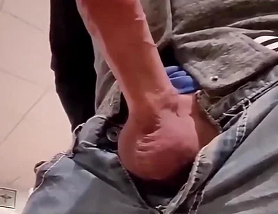 Sneaky Big Cock Has Massive Cumshot