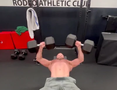 Hit a Pr on Dumbbell Bench Press