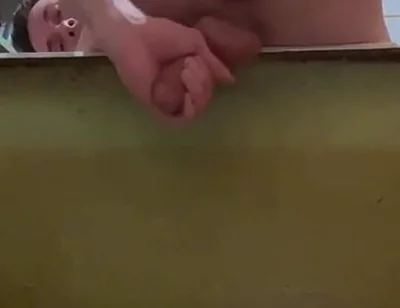 Masturbating a Cock and a Protruding Prolapse