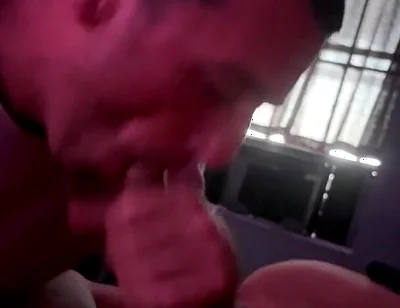 Huge Uncut Latino Dick Throat Fucking His Man