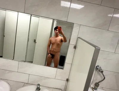 Masturbating in a Restroom