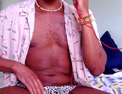 Leopard Thong Show off for Webcam Client