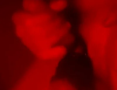 Oily Masturbation in Red Monochrome