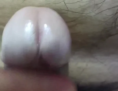 Huge Edging Cumshot. Close up Frenulum Play Cumshot