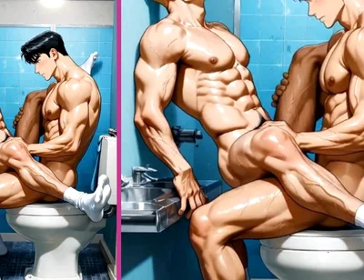 POV: You're Fucking Your Friend's Hot Ass with Lust in the Gym Bathroom.