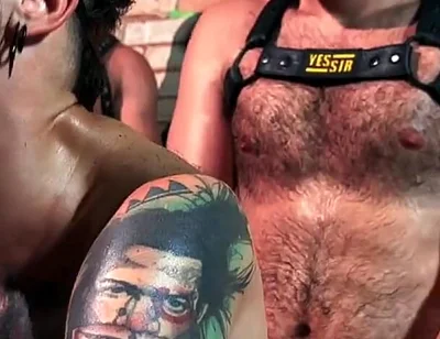 Blindfolded Bottom Serving Anonymous Males