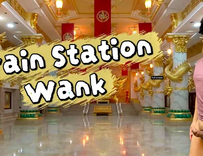 The Train Station Toilet Saved a Man After Getting His Cock Hard