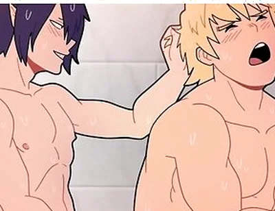 Car Toon - Tamaki Vs Mirio In The Gym Shower, Gay Porn Version Of The Anime My Hero Academia