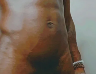 Oiling up My Big Black Cock