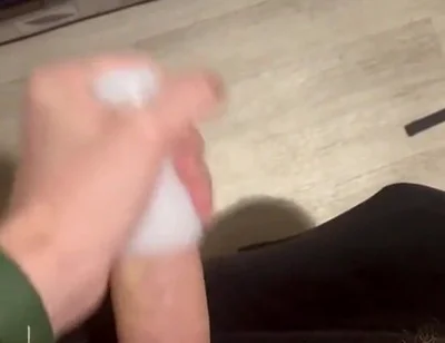 Excited Twink Playing with a New Toy, Pleasure and Cum!