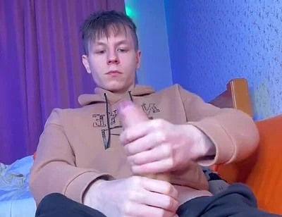 Stroking My Big Cock as Quietly as Possible While Parents Are Home