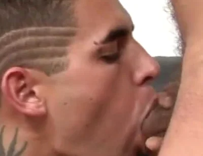 Two young guys jumping on each other's cocks and having fun