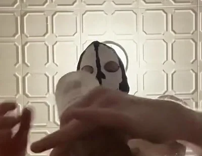 7 Inch (18cm) Hot Cock Owned by a Masked Slim Twink. Flashlight Intense Masturbation, Moaning. Full Video