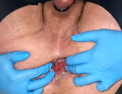 Anal Gape with Huge Dildo for Young Big Ass Crossdresser