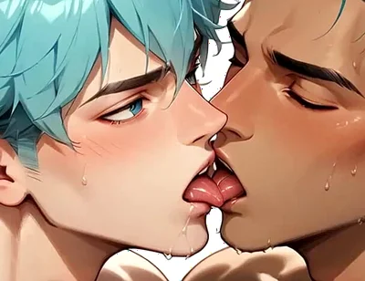 Have Bum Sex in the Jungle with a Blue-haired Hottie! Experience the Finest in Cum-filled XXX Gay Porn!