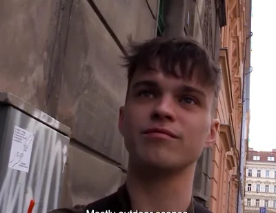 College Guy Strips For Fast Cash And Surprises Everyone By Taking A Cock Deep In His Mouth