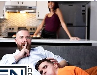 Maverick Sun Gets Horny While His Girlfriend Cooks And Sneaks A Quickie With Stepdaddy Cakes