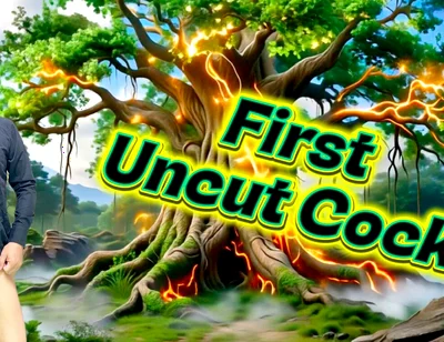 Swallowing Every Drop of Cum From a Beautiful Uncut Cock