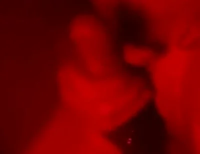 Oily Masturbation in Red Monochrome