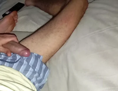 This Guy's Insatiable Cock Is Masturbated with His Feet and Fucks the Couch