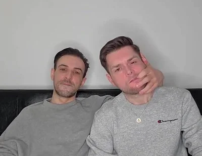 Hung Uncut Brotosh Lads Side by Side Masturbation