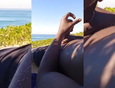 Cautionwear Headsets!!! Stranger Walks by While I Cum!